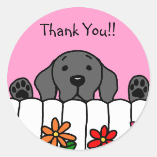 ブラックラブラドールの監視 ラウンドシール