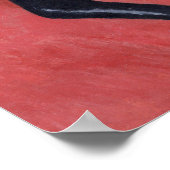 ブラックラブラドールの笑顔のアートワーク ポスター (角)