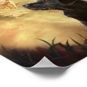 ブラックラブラドールは私の手を取るイエス ポスター (角)