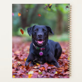 ブラックラブラドールイン紅葉 プランナー手帳 (裏面)