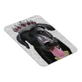 ブラックラブラドールウィズティアラ マグネット (右側)