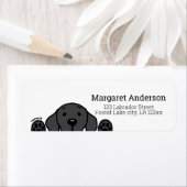 ブラックラブラドールウォッチング差出人住所 ラベル (インサイチュ)