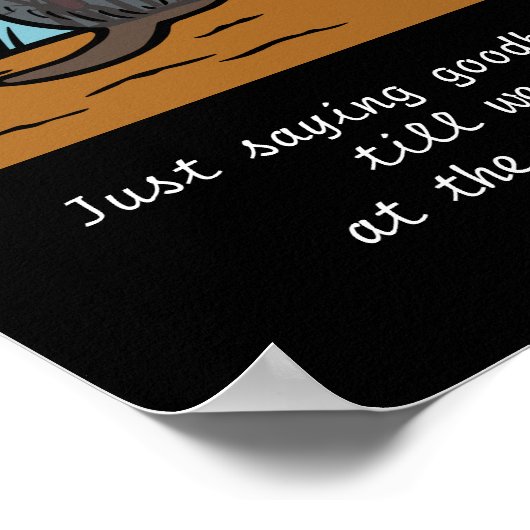 ブラックラブラドールエンジェルとマママブラウンポスター ポスター (角)