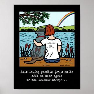 ブラックラブラドールエンジェルとママ2 ポスター