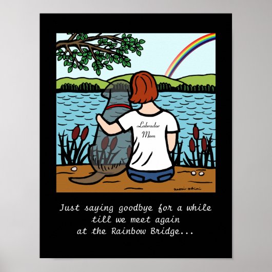 ブラックラブラドールエンジェルとママ2 ポスター (正面)