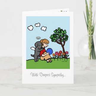 ブラックラブラドールエンジェルウィズラブ カード