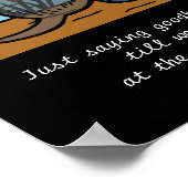 ブラックラブラドールエンジェル&ママ ポスター (角)