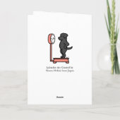 ブラックラブラドールオンザスケール カード (裏面)