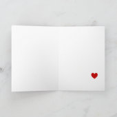 ブラックラブラドールカートゥーンバラバレンタインホリデーカー シーズンカード (内部)