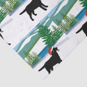 ブラックラブラドールクリスマスウィンタービュー 薄葉紙 (詳細)