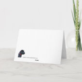 ブラックラブラドールクリスマスカード シーズンカード (裏面)