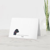 ブラックラブラドールクリスマスカード シーズンカード (裏面)