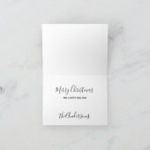 ブラックラブラドールクリスマスカード シーズンカード (内部)