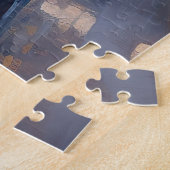 ブラックラブラドールクリスマスフェスティバルシーズン ジグソーパズル (側面)