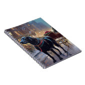 ブラックラブラドールクリスマスフェスティバルシーズン ノートブック (右側)