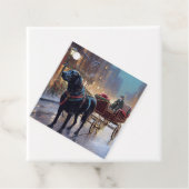 ブラックラブラドールクリスマスフェスティバルシーズン フェイバータグ (インサイチュ)