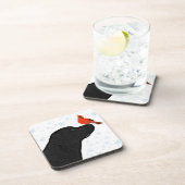 ブラックラブラドールクリスマス コースター (右側)