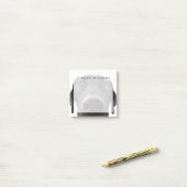 ブラックラブラドールクローズアップポートレート ポストイット (デスク上)