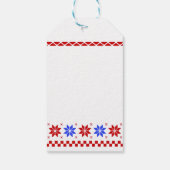 ブラックラブラドールシルエットサンタクリスマス ギフトタグ (裏面)