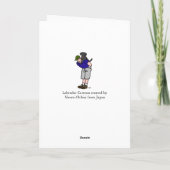 ブラックラブラドールダディインブルー カード (裏面)