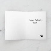 ブラックラブラドールダディインブルー カード (内部)