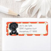 ブラックラブラドールトマトシルボートズ ラベル (インサイチュ)