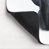 ブラックラブラドールドッグウォーターカラーアート絵画ズ マウスパッド (コーナー)