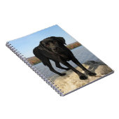 ブラックラブラドールドッグラバーパピー ノートブック (右側)