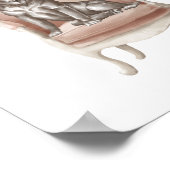 ブラックラブラドールドッグ王室のクラウンポスター ポスター (角)