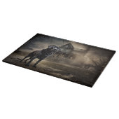 ブラックラブラドールハロウィンホラー カッティングボード (角)