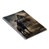 ブラックラブラドールハロウィンホラー ノートブック (右側)