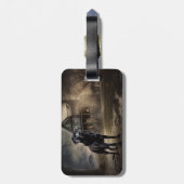 ブラックラブラドールハロウィンホラー ラゲッジタグ (裏面縦)