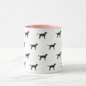 ブラックラブラドールパターンマグ マグカップ (中央)