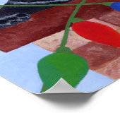 ブラックラブラドールパピーサンタアートワーク ポスター (角)