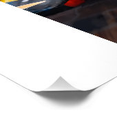 ブラックラブラドールパピーIndyCar勝利ラップポスター |  ポスター (コーナー)
