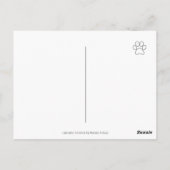 ブラックラブラドールビキニガールポストカード ポストカード (裏面)