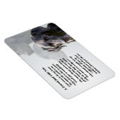 ブラックラブラドールフレンド詩マグネット マグネット (右側)