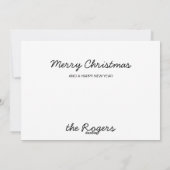 ブラックラブラドールミスタントウかわいい犬の子犬 シーズンカード (裏面)