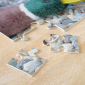 ブラックラブラドールリトリエバーカワイアヒル狩りドッグ ジグソーパズル (側面)