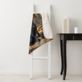 ブラックラブラドールリトリエバーログキャビン秋 シェルパブランケット (インサイチュ)