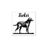 ブラックラブラドールリトリバープリント名前をカスタムする ラバースタンプ (インプリント)