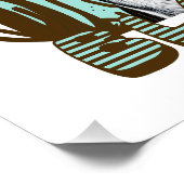 ブラックラブラドールリトリバーヴィンテージ文字 ポスター (コーナー)