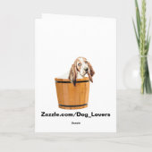 ブラックラブラドールリトリーバー カード (裏面)