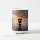 ブラックラブラドールリトレエレガントーバーブリードコーヒーマグ コーヒーマグカップ (中央)