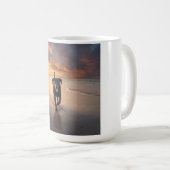 ブラックラブラドールリトレエレガントーバーブリードコーヒーマグ コーヒーマグカップ (正面右)