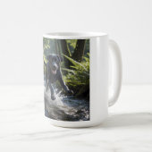 ブラックラブラドールリトレエレガントーバーブリードコーヒーマグ コーヒーマグカップ (正面右)