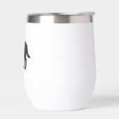 ブラックラブラドールレトリエバーキュートな実験犬と任意の名前 (左面)