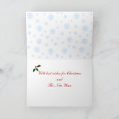 ブラックラブラドールレトリエバークリスマススノーフレーク シーズンカード (内部)