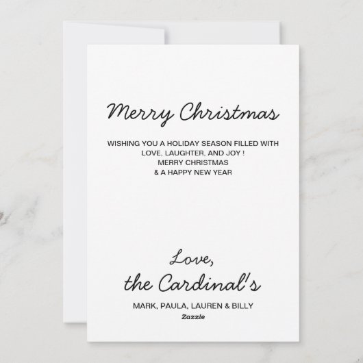 ブラックラブラドールレトリエバークリスマスパピーカワイドッグ シーズンカード (裏面)