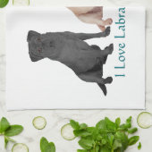 ブラックラブラドールレトリエバーセーラーキッチカスタマイズ- キッチンタオル (折り畳み)